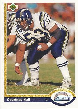 Courtney Hall San Diego Chargers 1991 Upper Deck NFL #218